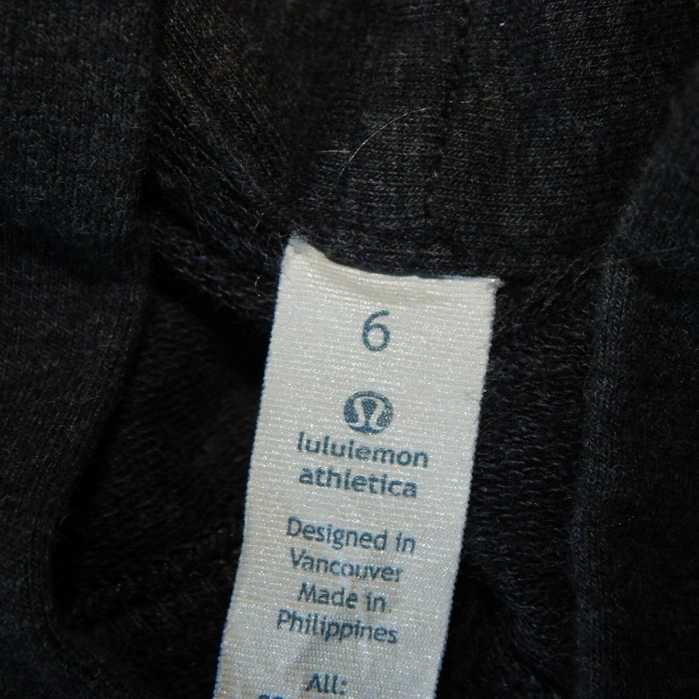 Lululemon Gray Wrap Jacket Two-Button Cotton Size… - image 4